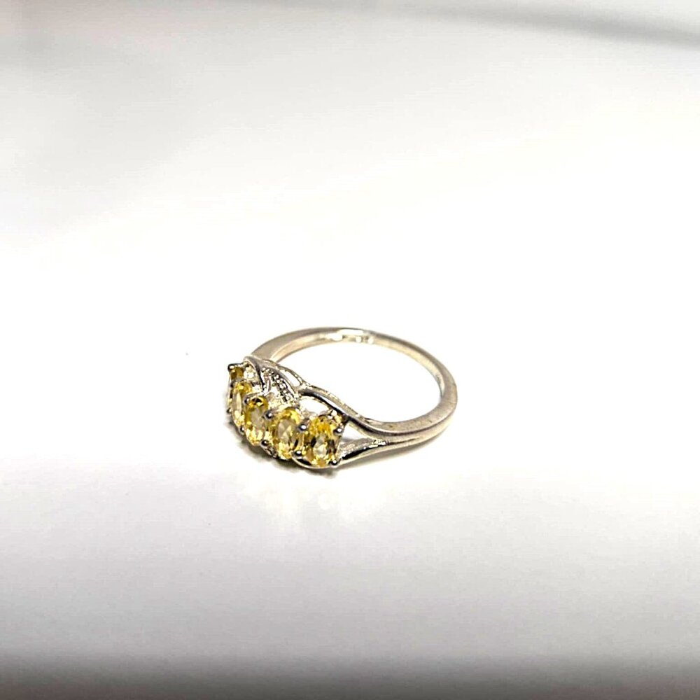 Citrine 5 Stone Ring